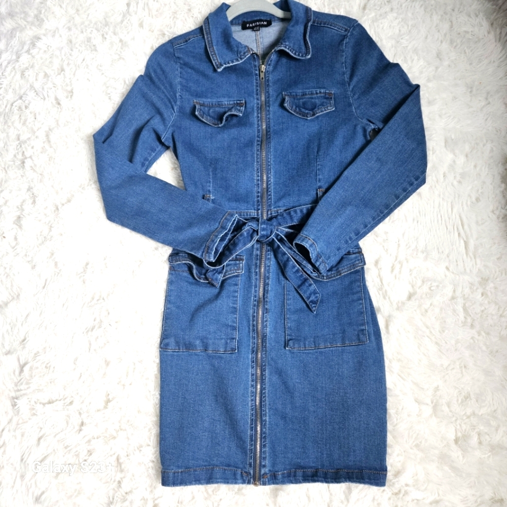 Denim Dress size 8 womens